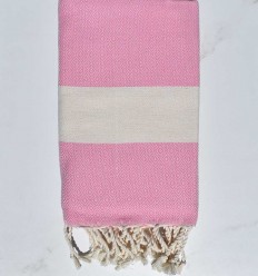 Fouta Diamant rose