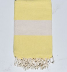 Fouta Diamant jaune clair