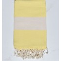 Fouta Diamant jaune clair