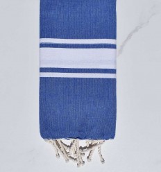 Fouta enfant bleu électrique