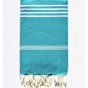 Fouta Mykonos bleu vert