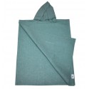 Poncho de plage enfant vert foncé
