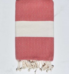 Fouta Diamant rouge
