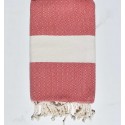 Fouta Diamant rouge