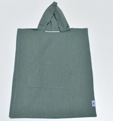 Poncho de plage enfant vert foncé