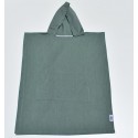 Poncho de plage enfant vert foncé