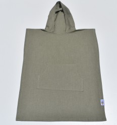 Poncho de plage enfant vert kaki