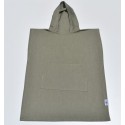 Poncho de plage enfant vert kaki