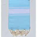 Fouta plate bleu pastel