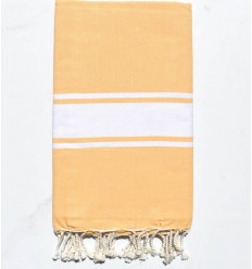 Fouta plate couleur jaune impérial