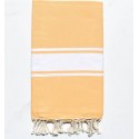 Fouta plate couleur jaune impérial