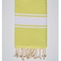Fouta plate jaune chrome