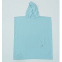 Poncho de plage bleu azur
