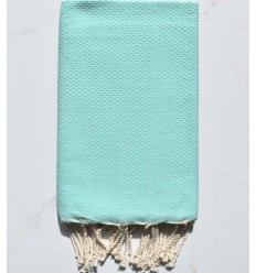 fouta nid d'abeille unie vert eau- FOUTA TUNISIA