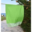 Fouta nid d'abeille flashy vert