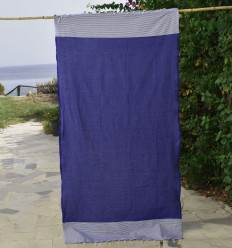 Strandtuch Wabe Ultramarinblau 2