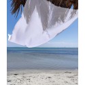 fouta nid d'abeille unie blanc- FOUTA TUNISIA