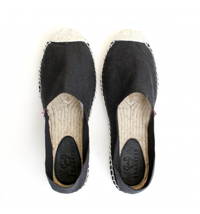 Schwarze Damen-Espadrilles