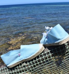 Himmelblaue Espadrilles 2