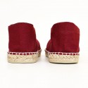 Bordeauxfarbene Espadrilles