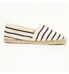 Espadrillas a Righe Crema