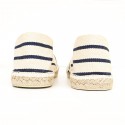 Alpargatas Listradas Creme
