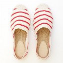 Espadrillas Rosse e Ecru