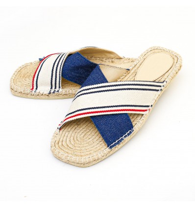 Blue Men's Mules