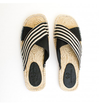 Mules negros para hombre