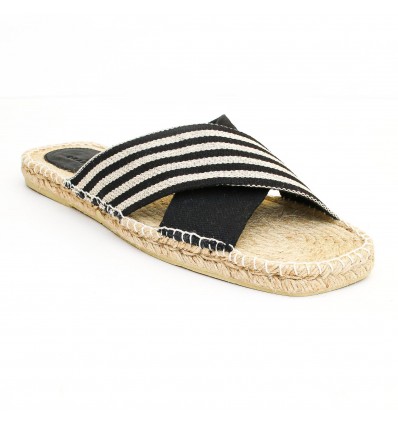 Mules Croisées Noires