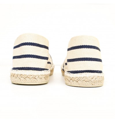 Espadrillas Uomo a Righe Crema