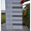 Telo mare grigio e grigio chiaro foderato in spugna - Telo mare