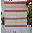 Telo mare arancione e giallo foderato in spugna - Fouta Tunisia