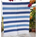 Toalha de praia azul e azul royal forrada com esponja