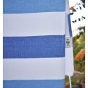 Toalha de praia azul e azul royal forrada com esponja