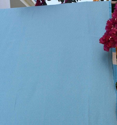 Fouta Diamant bleu turquoise