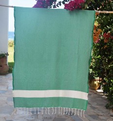 Fouta Diamant vert - FOUTA TUNISIA