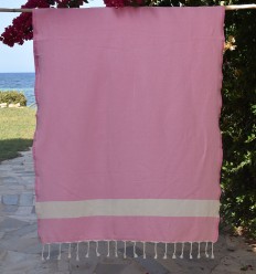 Fouta Diamant rose 2