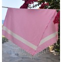 Fouta Diamant rose