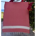 Fouta Diamant rouge