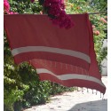 Fouta Diamant rouge