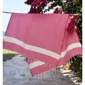 Fouta Diamant rose fuchsia