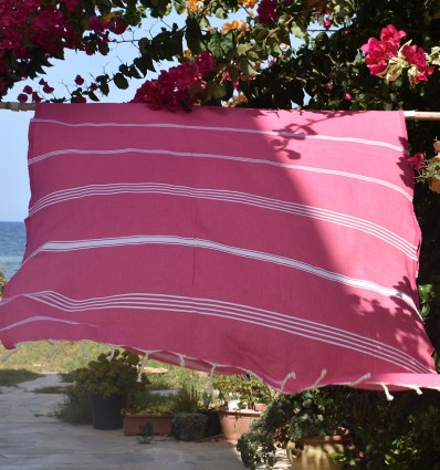 Fouta mykonos rose
