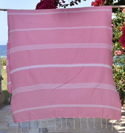Toalla de playa Mykonos rosa mediano
