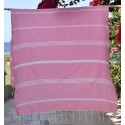 Beach towel  Mykonos medium pink