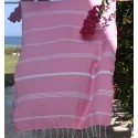 Beach towel  Mykonos medium pink