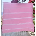 Beach towel  Mykonos medium pink