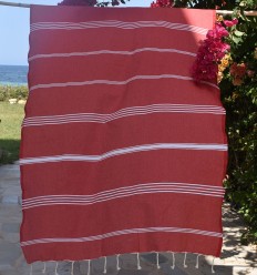 Fouta Mykonos Rouge 2