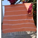 Fouta mykonos orange corail