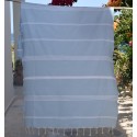 Fouta mykonos bleu clair